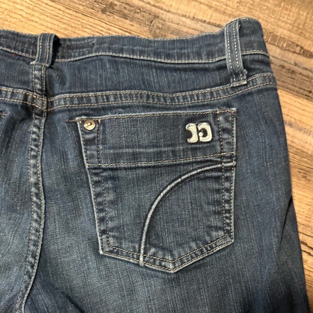 Joe's Jeans Dark Blue Denim Jeans with White Label